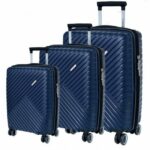 lot de 3 valises en silicone incassable 20 24 28 pouce qualité premium Polypropylène