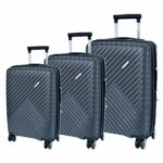 lot de 3 valises en silicone incassable 20 24 28 pouce qualité premium Polypropylène