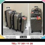 lot de 3 valises en silicone incassable 20 24 28 pouce qualité premium Polypropylène