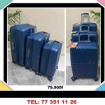 lot de 3 valises en silicone incassable 20 24 28 pouce qualité premium Polypropylène