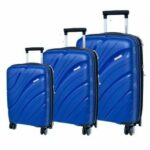 lot de 3 valises en silicone incassable 20 24 28 pouce qualité premium Polypropylène