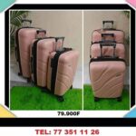 lot de 3 valises en silicone incassable 20 24 28 pouce qualité premium Polypropylène