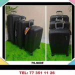 lot de 3 valises en silicone incassable 20 24 28 pouce qualité premium Polypropylène