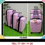 lot de 3 valises en silicone incassable 20 24 28 pouce qualité premium Polypropylène