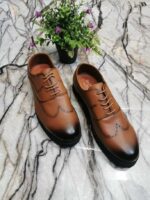 Chaussures de ville classique décontractées en cuir pour hommes, confortables
