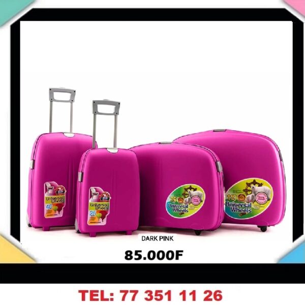 lot de 4 valises Travel Box Luggage  sac de bagages en polypropylène pp stock de bagages de marque