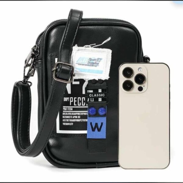 Sac à bandoulière en , pour téléphone portable, pour femmes et hommes