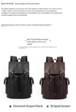 Sac à dos en cuir véritable naturel, nouvelle collection 2025 – Image 4