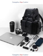 Sacs à dos de voyage en cuir de haute qualité pour hommes et femmes, nouvelle collection coréenne 2025, sacs à bandoulière de grande capacité, fourre-tout d'école – Image 9