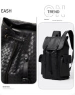 Sac à dos en cuir véritable naturel, nouvelle collection 2025 – Image 5