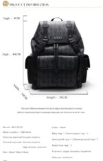 Sacs à dos de voyage en cuir de haute qualité pour hommes et femmes, nouvelle collection coréenne 2025, sacs à bandoulière de grande capacité, fourre-tout d'école – Image 3