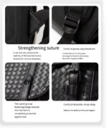 Sac à dos en cuir véritable naturel, nouvelle collection 2025 – Image 6