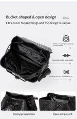 Sac à dos en cuir véritable naturel, nouvelle collection 2025 – Image 12