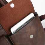 sac à bandoulière pour ordinateur portable mallette Haute qualité mode étanche affaires décontracté souple en cuir PU sac à bandoulière pour ordinateur portable mallette sac à main valise – Image 6