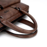 sac à bandoulière pour ordinateur portable mallette Haute qualité mode étanche affaires décontracté souple en cuir PU sac à bandoulière pour ordinateur portable mallette sac à main valise – Image 3