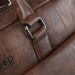 sac à bandoulière pour ordinateur portable mallette Haute qualité mode étanche affaires décontracté souple en cuir PU sac à bandoulière pour ordinateur portable mallette sac à main valise – Image 2