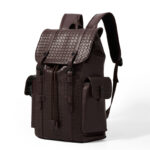 Sac à dos en cuir véritable naturel, nouvelle collection 2025