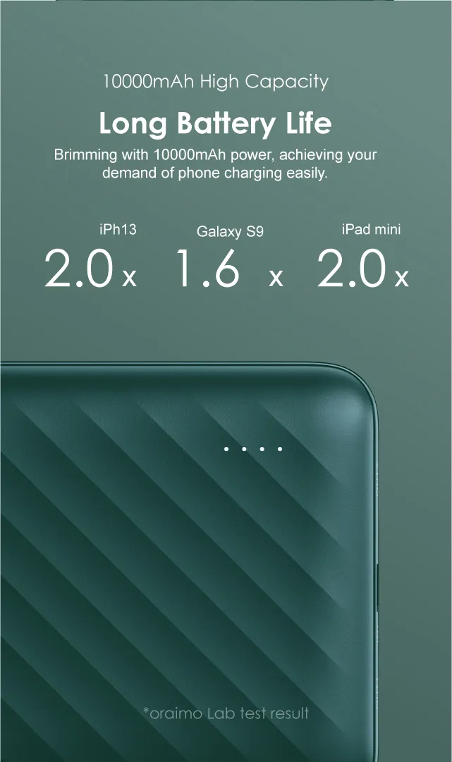 Powerbank Oraimo Toast 10 PD Pro II | OPB-P118Q - 10000mah – Image 3