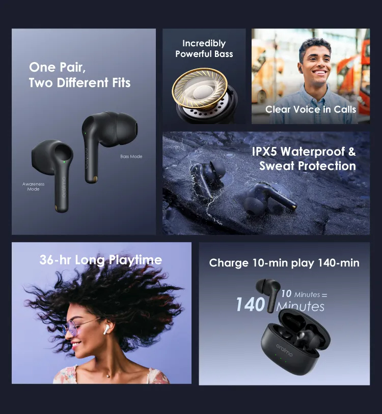 écouteur bluetooth FreePods 3C | OEB-E104DC – Image 6