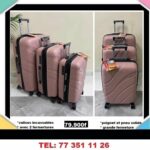 lot de 3 valises en silicone incassable 20 24 28 pouce qualité premium Polypropylène