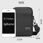 Petits sacs tendance pour hommes, sac pour téléphone, mini sac à bandoulière de haute qualité, sac banane polyvalent – Image 6