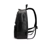 Sac à dos en cuir de marque de luxe pour hommes, sac d'ordinateur portable d'affaires, sac à dos de grande capacité pour voyage, école, collège – Image 5