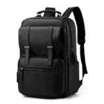 Sac à dos d'affaires pour hommes, cartable pour étudiants, sac pour ordinateur portable 15,6 pouces, sac à bandoulière de luxe en PU, sac à dos de voyage grande capacité