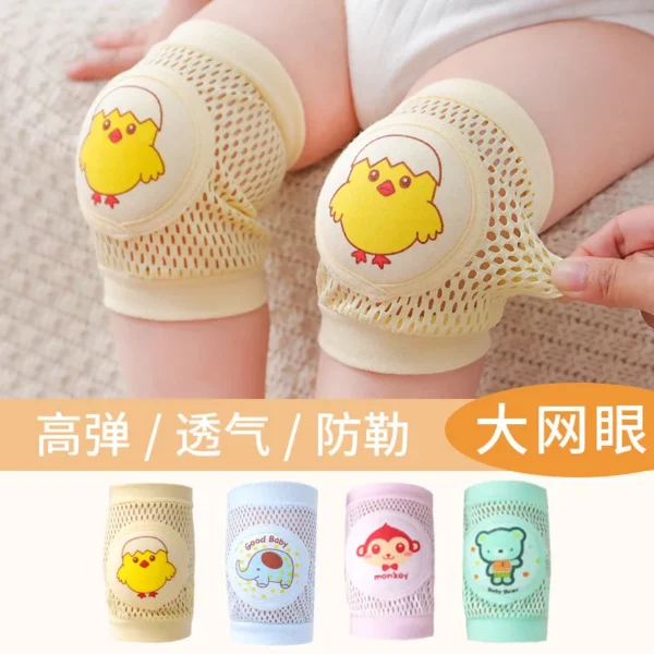 Genouillères pour bébé, protection anti-chute et anti-rampement pour bébé et tout-petit, genouillères respirantes et antidérapantes pour enfants