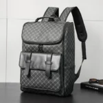 Sacs à dos rétro à carreaux pour hommes, grande capacité, de voyage, d'école, design de luxe, sac à dos pour ordinateur portable 15 pouces