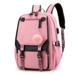 Sac à dos coréen Twice Fans Than Love Heart avec port USB, en nylon, pour écoliers, étudiants, sacs de voyage, ordinateur portable, grand sac messager décontracté – Image 3