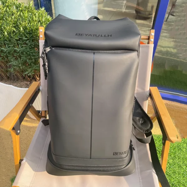 Sac à bandoulière grande capacité, imperméable, résistant à l'usure, en PU, pour le sport, l'alpinisme, avec compartiment à chaussures