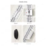 lot de 3 valises en  Aluminum-magnesium Material High Quality /24/26/28 Size – Image 4