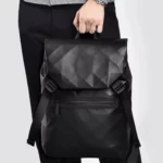 Sac à dos géométrique grande capacité pour ordinateur portable, idéal pour les loisirs, les affaires ou le campus – Image 4