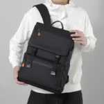 Sac à dos grande capacité pour homme, cartable étanche pour ordinateur portable 15,6 pouces, sac de voyage pour étudiant – Image 6