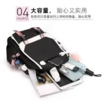 Sac à dos coréen Twice Fans Than Love Heart avec port USB, en nylon, pour écoliers, étudiants, sacs de voyage, ordinateur portable, grand sac messager décontracté – Image 6