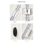 lot de 3 valises en  Aluminum-magnesium Material High Quality /24/26/28 Size – Image 3