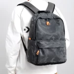 Sac à dos camouflage double bandoulière pour homme, sacoche d'affaires pour ordinateur portable 14 pouces, grande capacité, étanche, pour voyage, école – Image 5