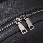 Sac à dos tendance en cuir véritable pour homme, sacoche d'école de luxe en cuir naturel pour étudiant – Image 5