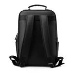 Sac à dos d'affaires pour hommes, cartable pour étudiants, sac pour ordinateur portable 15,6 pouces, sac à bandoulière de luxe en PU, sac à dos de voyage grande capacité – Image 2