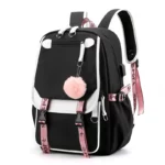 Sac à dos coréen Twice Fans Than Love Heart avec port USB, en nylon, pour écoliers, étudiants, sacs de voyage, ordinateur portable, grand sac messager décontracté