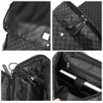 Sac à dos tendance pour homme, imprimé floral, grande capacité, idéal pour les voyages, les affaires ou l'école – Image 5