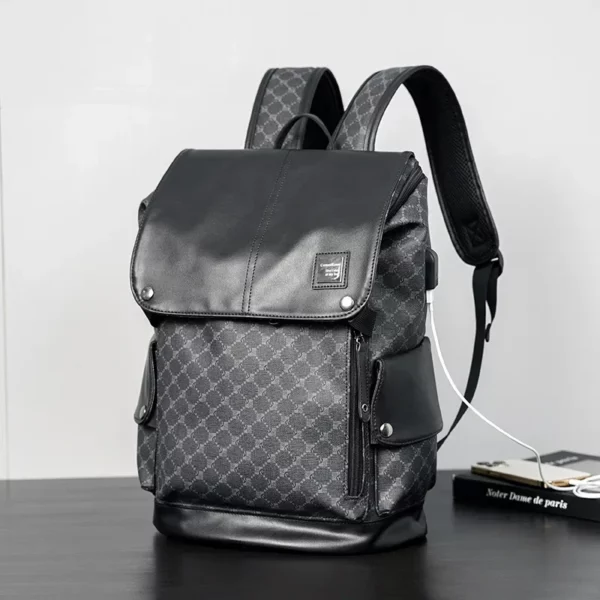 Sac à dos tendance pour homme, imprimé floral, grande capacité, idéal pour les voyages, les affaires ou l'école