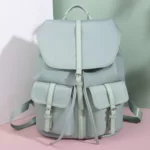 Sac à dos tendance pour femmes, sac à bandoulière, grande capacité, sac à dos de créateur, sacs d'école pour adolescentes, sac à dos de voyage léger pour dames – Image 2