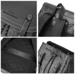 Sac à dos tendance pour homme, sacoche pour ordinateur portable 15 pouces, grande capacité, pour voyage en plein air, décontracté, imprimé lettres – Image 5