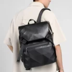 Sac à dos géométrique grande capacité pour ordinateur portable, idéal pour les loisirs, les affaires ou le campus – Image 2