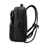 Sac à dos d'affaires pour hommes, cartable pour étudiants, sac pour ordinateur portable 15,6 pouces, sac à bandoulière de luxe en PU, sac à dos de voyage grande capacité – Image 3
