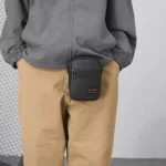 Petits sacs tendance pour hommes, sac pour téléphone, mini sac à bandoulière de haute qualité, sac banane polyvalent – Image 3