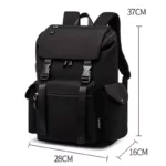 Sac à dos de voyage étanche avec chargeur USB, grande capacité, pour adolescents, femmes et hommes – Image 2