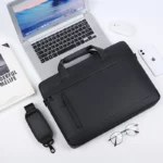 SAC Housse antichoc pour ordinateur portable 15,6 pouces pour MacBook HP Dell Acer, sac à bandoulière pour documents pour MacBook Air – Image 3