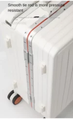 lot de 2 Valises de voyage à cadre en aluminium avec large poignée rétractable, multifonctionnelle, 20 à 24 pouces, – Image 8